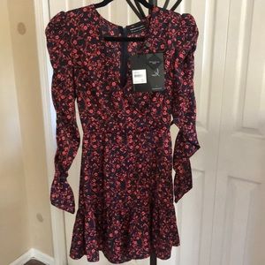 Navy and pink floral pink dress by The Fifth Label. Size XS.